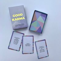 Cartes d'affirmation positives portables de haute qualité pour l'éducation et le divertissement, impression sur papier, boîte de cartes à jouer carrées personnalisées