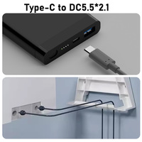Cable de Alimentación USB C a Starlink Mini, Entrada Tipo-C, Salida CC 20V 5A, Conector Cilíndrico, Cable de 10M, CC5.5 * 2.1mm a 5.5 * 2.1mm