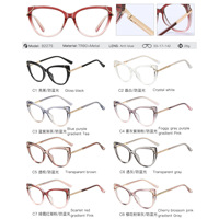 LBAshades 82275 Vente en gros de montures de lunettes vintage œil de chat personnalisées avec logo, monture intégrale unisexe, cristal TR90, anti-lumière bleue, confortables