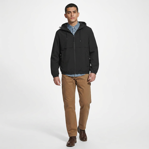 Veste coupe-vent vintage à capuche pour homme en fils fins, style automne, avec coque en nylon/coton, options de logo personnalisables, vente en gros - Product Image 1