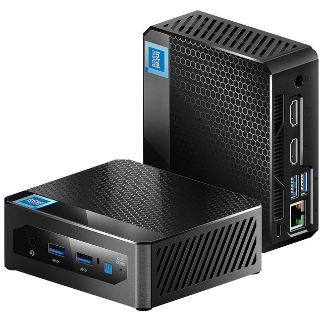 Customizable 12th Gen Intel N150/N100 Laptop with SSD DDR4 RAM Dual for Output 4 USB 3.2 Ports for Office Home & Gaming 4K Use