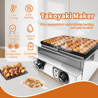 Wafflemei Commercial Takoyaki Maker 28 56 84 Trous Japon Octopus Fish Ball Machine Machine à boulettes de viande Chauffage Takoyaki Grill Maker