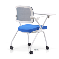 Chaise de formation de couleur grise table et chaises de formation chaise de rééducation quadriceps fémoral avec table d'écriture