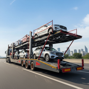 Semi-remorque porte-voitures à bas prix pour 6 à 10 véhicules, idéale pour le <span class=keywords><strong>transport</strong></span> sur routes difficiles en Afrique - Product Image 6