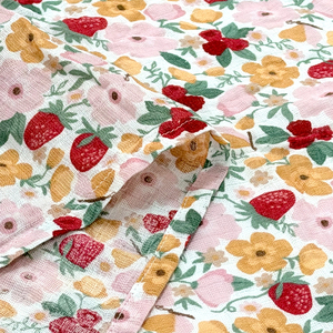 Mantas Envolventes para Bebé de 2 Capas con Estampado Personalizado, Transpirables, Ultra Suaves, Antiestáticas, de Muselina, con Diseño Floral Boho - Product Image 3
