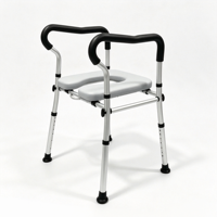 Rehausseur de siège de toilette électrique inclinable YR-6903KD avec accoudoirs, cadre de sécurité souple et grand siège YIRUI, pliable, portable, hauteur réglable