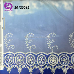 Tissu jacquard transparent en polyester 100 % respirant et léger, <span class=keywords><strong>broderie</strong></span> macramé, 110 g/m², pour salon (vente en gros) - Product Image 2