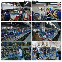 Pabrik sabuk baja tahan karat jalur perakitan sepeda semi-otomatis profesional dengan tegangan 220V/380V dan kapasitas 500