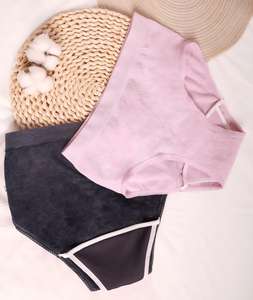 Braguitas Postparto Sin Costuras de Tiro Medio, Transpirables, de Algodón Ecológico, de Absorción Instantánea, Lavables, a Prueba de Fugas, con Protección Incorporada - Product Image 5