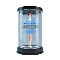 Pod holographique numérique pour salutations, guide virtuel OEM pour salles de services gouvernementaux, équipement de comptoir de réception tout-en-un