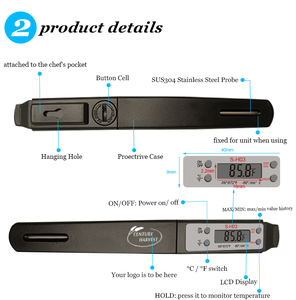 S-H03 elektronische Kocht hermo meter Lebensmittel <span class=keywords><strong>thermometer</strong></span> Wasser und Öl Küchen <span class=keywords><strong>thermometer</strong></span> - Product Image 2