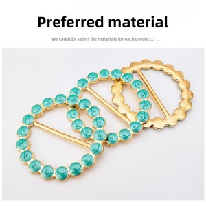 Haut à boutons d'angle pour <span class=keywords><strong>femme</strong></span> avec boucles à clip, vêtement enduit métallique pour fixer le ourlet du t-<span class=keywords><strong>shirt</strong></span> - Product Image 2