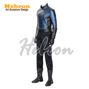 Disfraz Personalizable de The Falcon y The Winter Soldier, Disfraz de Cosplay de The Winter Soldier, Cuero PU, Lona Vaquera, para Hombre # Personal - Product Image 4