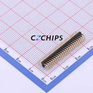 X1321WR-2x25J-C40D18 Pin Header Bent Lead Through Hole,P=1.27mm Connector 2x25P 1.27mm 1.27mm Pin Header - Product Image 2