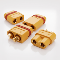 Connecteurs XT60 Femelle 600V en Laiton, Type Soudable, Prise d'Alimentation, Câbles XT pour Recharge de Batterie de Voiture