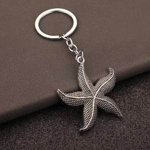 Nuevo Llavero 2026 Estrella de Mar, Aleación de Zinc, Impresión UV, Ligero, Impermeable, Estilo Vintage, Recuerdo de Playa, Tipo Mosquetón - Product Image 6