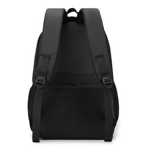 Zaino Minimalista Nero Versatile con Dettagli Blu e Gialli: Ideale per Pendolarismo, Campus e Viaggi Leggeri - Product Image 2