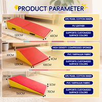 Alfombra Triangular Plegable y Suave para Niños, Duradera y Ligera, 3 Tamaños Opcionales, Alfombra de Juego para Escalar y Deslizarse en Interiores