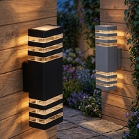 Lampes murales LED en aluminium pour extérieur, base E27, design moderne, décoration, lampe murale LED