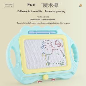 Tavolo da <span class=keywords><strong>disegno</strong></span> magnetico cancellabile colorato giocattolo educativo di plastica per bambini per lo sviluppo precoce del neonato - Product Image 4