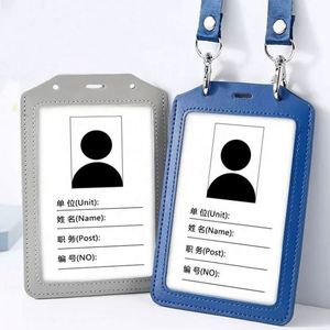 Porta Tarjetas de Identificación y Crédito Vertical Doble de Cuero PU Estilo Vintage con Protección RFID y Porta Tarjetas Transparente - Product Image 5