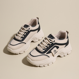 รองเท้าผ้าใบแฟชั่นผู้หญิง รุ่นปี 2024 สวมใส่สบาย ทันสมัย พื้นหนา สไตล์ Dad Shoes รองเท้าผ้าใบฤดูหนาวสำหรับผู้หญิง - Product Image 2