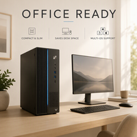 PC Desktop Komersial Baru Zhaoxin KX-U6780A 8 Core 2.7GHz 16GB DDR4 512GB M.2 NVMe SSD LCD Bisnis