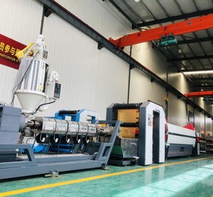 Industrial Polypropylene <strong>Plastic</strong> Pp PP Nylon String Extrusion Line Polypropylene Fibrillated Yarn <strong>Plastic</strong> Rope Twine Extrusion <strong>Mac</strong> - Product Image 5