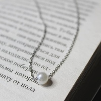 Vente en gros de collier de perles d'imitation d'eau douce élégantes de 4mm avec chaîne à maillons pour fête de mariage ou cadeau d'anniversaire