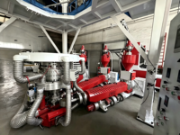 Machine de soufflage de film automatique à économie d'énergie pour sacs de coursier/déchets, 1700 mm, co-extrusion ABC trois couches PE/LLDPE/LDPE/HDPE