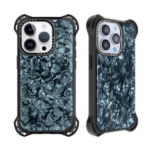 Étui de téléphone en acétate anti-impact 7,5M pour iPhone 16 Pro Étui de téléphone en TPU Eboxy Design unique pour iPhone 15 14 13 Pro Max - Product Image 6