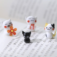 Kerajinan Kaca Mini Hewan Kaca Lucu Anak Kucing Anak Anjing Kelinci Hiasan Meja Gaya Jepang Ornamen Kaca