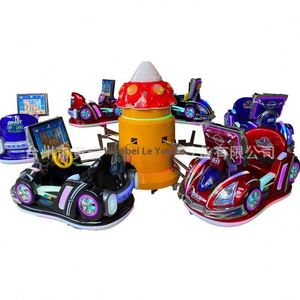 Manège rotatif 6 places en forme de train, équipement de divertissement extérieur pour enfants - Product Image 1