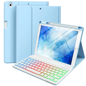 Ailestecca เคสแท็บเล็ตปกป้องแบบฝาพับหนังสือทำจากซิลิโคน TPU มีช่องใส่คีย์บอร์ดและปากกาสำหรับ <span class=keywords><strong>iPad</strong></span> Pro 11 - Product Image 3