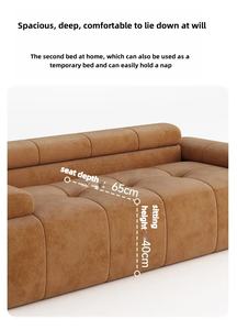 Divano moderno minimalista modulare 2025 vendita calda per ville completamente sotto vuoto per hotel a piccola soffitta Duplex - Product Image 6