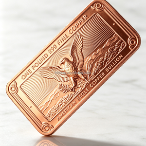 Barra de Cobre Puro 999 American Eagle, 1 lb (454 g), Lingote Sólido Coleccionable con Diseño Grabado, Grado de Inversión - Product Image 4