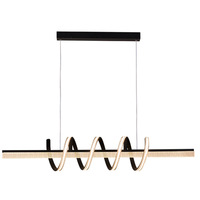 Lampe suspendue linéaire moderne au design original Idéal pour les cuisines modernes Salon Bureau Suspension