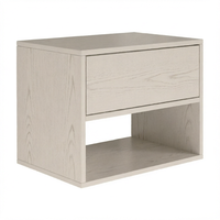 Table de chevet en bois sur mesure avec tiroir, table de chevet minimaliste, mobilier de chambre à coucher moderne pour hôtel, appartement