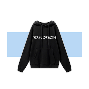 Sweat à capuche ample en molleton 100 % coton de haute qualité, doublé, imprimé brodé, 500 g/m², avec logo personnalisé sur le devant, imperméable, idéal pour le printemps - Product Image 4