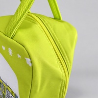 Sac isotherme pour déjeuner en polyester sergé 290T, imprimé ville mignon, doublure thermique en feuille d'aluminium, poignées rembourrées pour l'école, les pique-niques et les repas