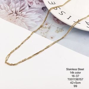 Collane 250617 XUPING in acciaio inox Multi stile ciondoli albero libellula stella catena di ciliegio moda donna collana gioielli - Product Image 3