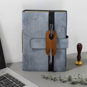 PU <b>Pen</b> Holder Notebook Elastic Band Adjustable Creativity Enterprise Customized logo Conference Office Gifts Promotion - Product Image 4
