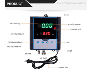 <span class=keywords><strong>Gonfleur</strong></span> de <span class=keywords><strong>pneu</strong></span> électrique numérique automatique mural portable pompe à air de <span class=keywords><strong>voiture</strong></span> en métal avec approbation CE utilisée pour les voitures - Product Image 3