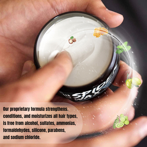 Venta al por mayor a base <span class=keywords><strong>de</strong></span> agua <span class=keywords><strong>de</strong></span> retención media bajo brillo acabado mate rizo masilla para el cabello mate Crema para un aspecto natural - Product Image 3