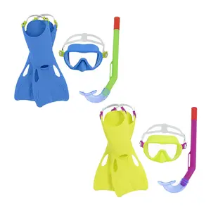 Bestway 25039 New kids Diver Mask snorkel e pinne attrezzatura subacquea attrezzatura per lo Snorkeling occhiali da nuoto pinne subacquee set Combo