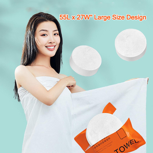 Grande Compresso 55 27inch Lavabo <span class=keywords><strong>Monouso</strong></span> <span class=keywords><strong>Acqua</strong></span> 70*140cm Cotone Beach Asciugamano Portatile Da Bagno - Product Image 2