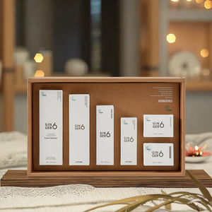 GINGER6 - Set de Regalo de Cuidado Facial Vegano Diario Nutritivo y Blanqueador, Tónico, Sérum, Hidratante, 6 en 1, para Mujeres, Todo Tipo de Piel - Product Image 1