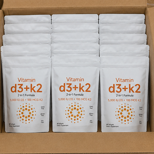 Cápsulas de <span class=keywords><strong>Vitamina</strong></span> D3 y K2 de Marca Propia, Suplemento Dietético con Aceite de Coco para <span class=keywords><strong>el</strong></span> Apoyo Inmunológico, Complejo de Vitaminas D y K 2 en 1, MK-7 - Product Image 5