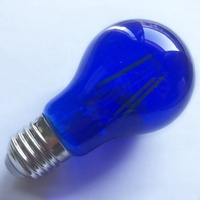 Ampoule à filament LED A60 A19 E26 E27 110V 220V 2W 4W 6W 8W couleur transparente ampoule décorative rouge blud jaune vert
