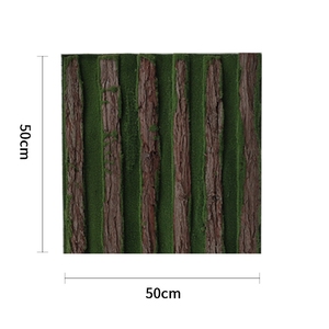 실물 같은 높은 시뮬레이션 자연 터치 나무 껍질 이끼 야자 나무 줄기에 풍경 인공 껍질 - Product Image 2